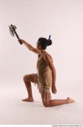 ANISE KNEELING POSE WITH AX 